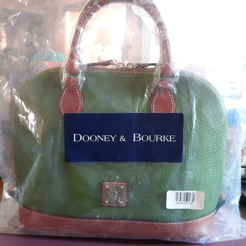 Dooney and Bourke Zip Zip Satchel - Grass